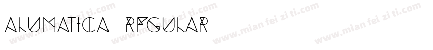 Alumatica Regular字体转换